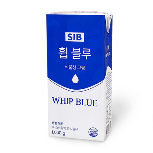 선인 휩블루 1kg/휘핑크림/whip blue/식물성/uht/가당 (선주문)